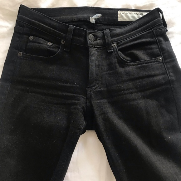 Rag & Bone Black Flare with Distressed Bottom - Picture 2 of 5